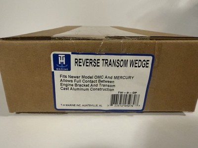 TH Marine Transom Wedge 5 Degrees Positive Tilt Reverse Pair Jack Plate TW-3
