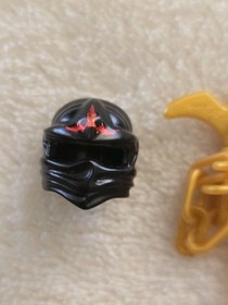 Lego Ninjago NRG Cole Black Energy Ninja Minifigure W Card Weapons Spinner