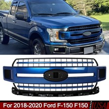 Fits Ford F-150 F150 2018-2020 Lightning Blue Front Bumper Grille Grill Replace