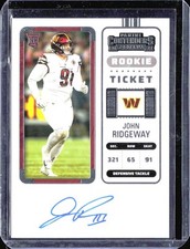 2022 Panini Contenders *John Ridgeway **Card #236** AUTO (RC)