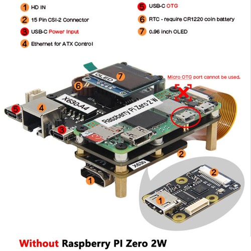 PiKVM-A4 Kit KVM-A4 HAT Fernbedienung Overip Server KVM Over IP -Kompatibel6933 - Afbeelding 7 van 9