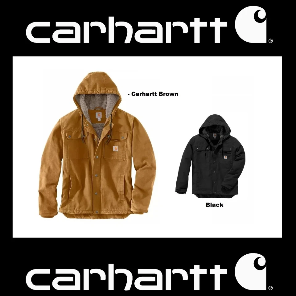 CARHARTT 103826 Jacke DUCK SHERPA-LINED UTILITY Brown braun OJ3826 schwarz black - Bild 1 von 1