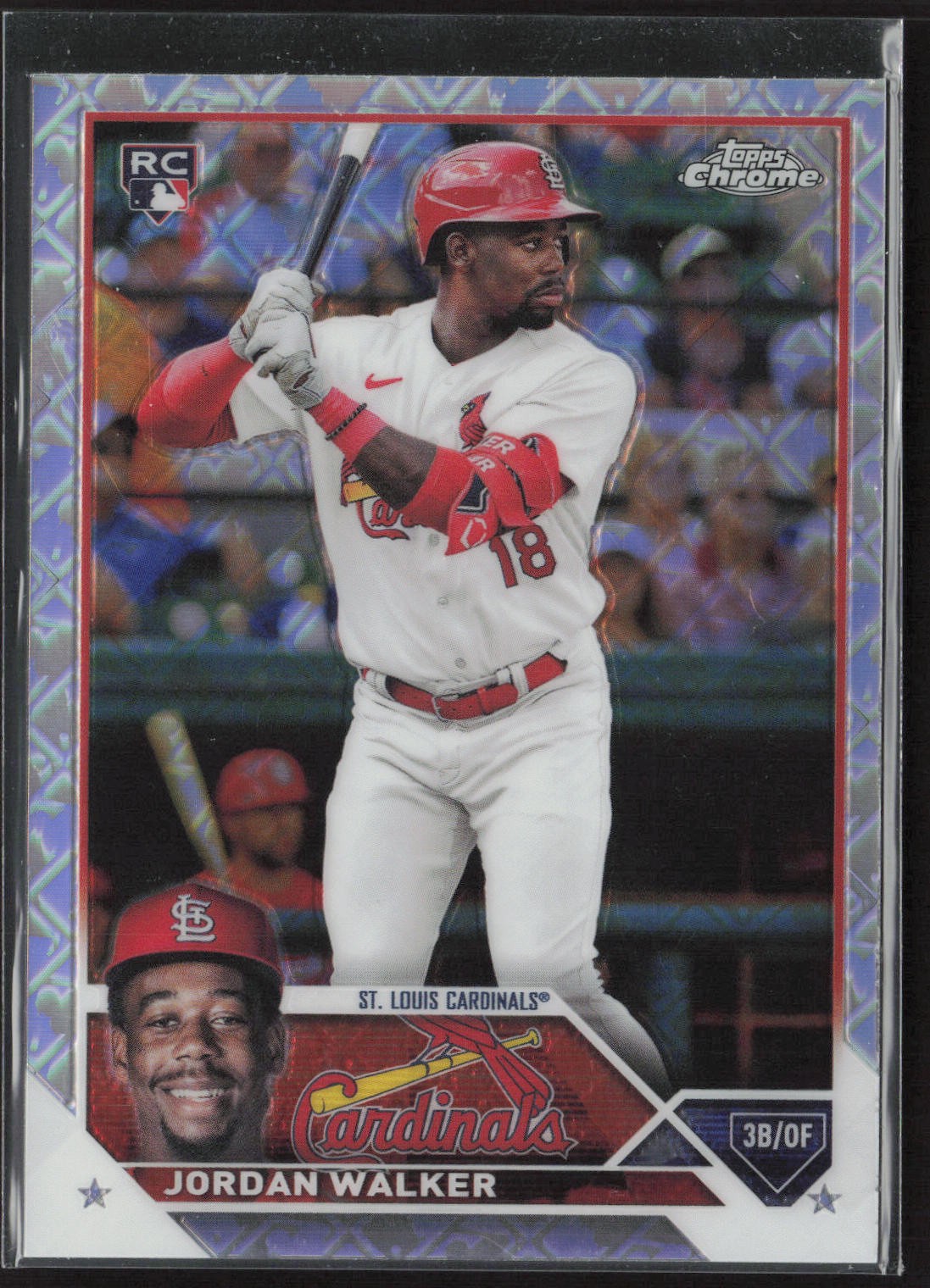 2023 Topps Chrome Logofractor #209 Jordan Walker Rookie RC