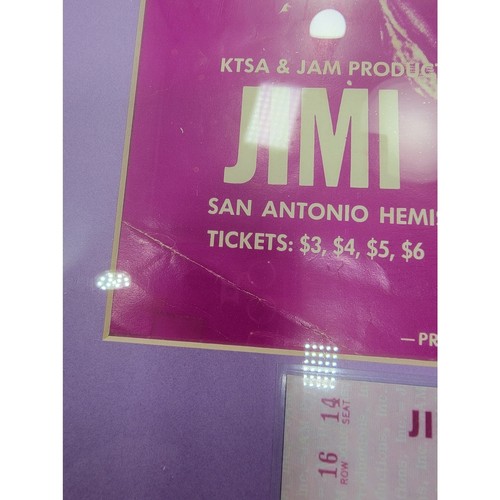 Jimi Hendrix San Antonio TX 10 May 1970 Concert Flyer Handbill Hemisphere Arena - Picture 4 of 7