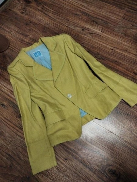 Women Carolina Herrera Blazer Gold 34 / XS / 42