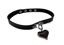Hotwife Club Black Heart Adjustable Choker/Collar