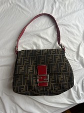 Fendi Mamma Baguette Shoulder Bag Monogram Zu...