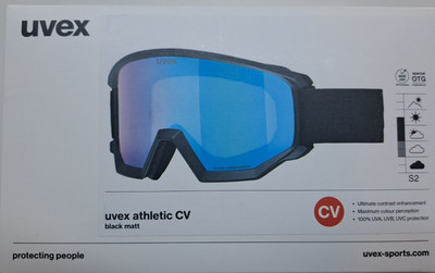Skibrille Uvex Athletic CV schwarz blau S2