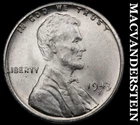 1943-S Lincoln Wheat Cent- Choice Gem Brilliant Uncirculated Luster #J5928