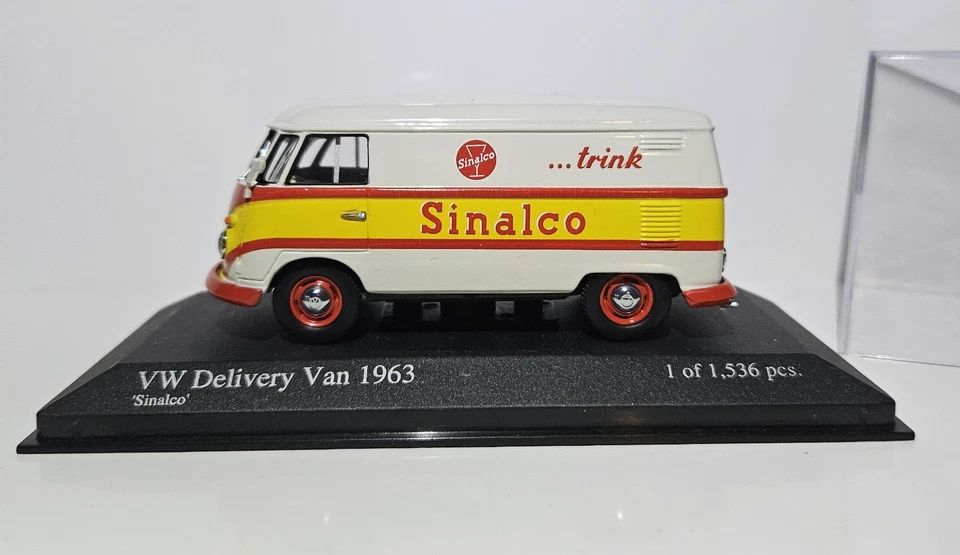 Minichamps 1:43 VW T1 LIEFERWAGEN DELIVERY VAN Sinalco LIMITIERTE EDIT. 1536 PCS - Bild 2 von 4