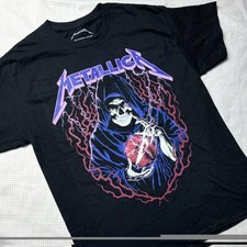 Metallica Las Vegas Sphere Life Burns Faster Black T-Shirt - Large - New