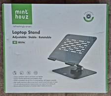 360  Rotating Swivel Foldable Aluminum Laptop Stand fits 10-17" Black New