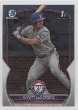 2023 Bowman Draft Chrome Wyatt Langford #BDC-106 16s2