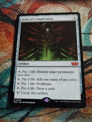 Staff of Compleation - TDC TDM Commander - NM - MTG - Magic: The Gathering