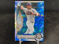 ALEXANDER VARGAS 2022 BOWMAN CHROME SAPPHIRE #BCP-140 BASE PROSPECT / NY YANKEES