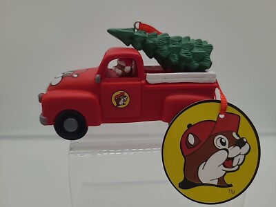 Bucees Buc-ee's Buc-ee Beaver Red Tree Truck Ornament Christmas New
