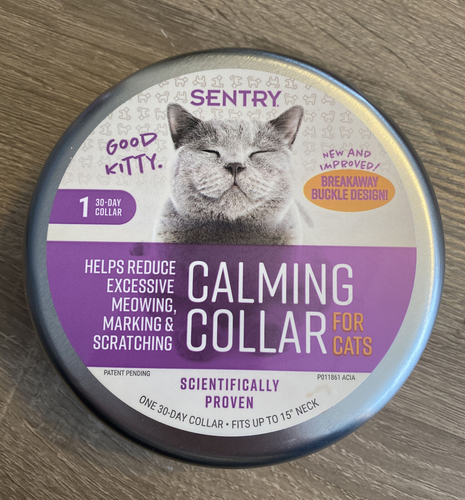 Sentry Behavior and Calming Collar for Cats, 1 Count, Purple New NIP Breakaway