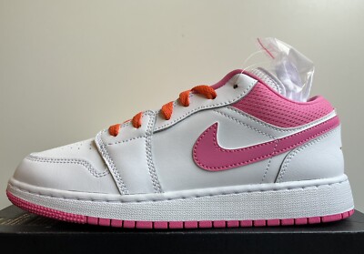Nike Air Jordan 1 Low (GS) Size 7Y / Women's 8.5 White Pinksicle