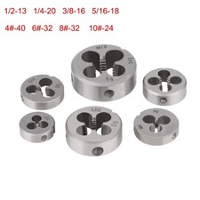 UNC Round Die Thread Cutting Tool 1/2 1/4 3/8 5/16 4 6 8 10 Threading Dies