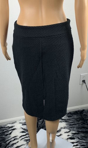 NWT MICHAEL KORS Women’s Black Basic Pencil Skirt Gold Zip Pockets Size Medium - Picture 3 of 6