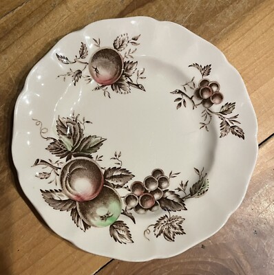 Vintage Johson Brothers Harvest Time 6 1/4  Dessert or Bread &Butter Plate
