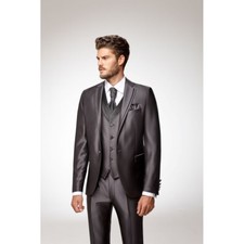 Designe Herrenanzug Hochzeitsanzug Bräutigam Slim Fit 9-teiler schwarz Gr. 46-58