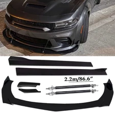 Front Bumper Lip Spoiler Splitter Car Body Rear For Dodge Charger SRT RT SXT