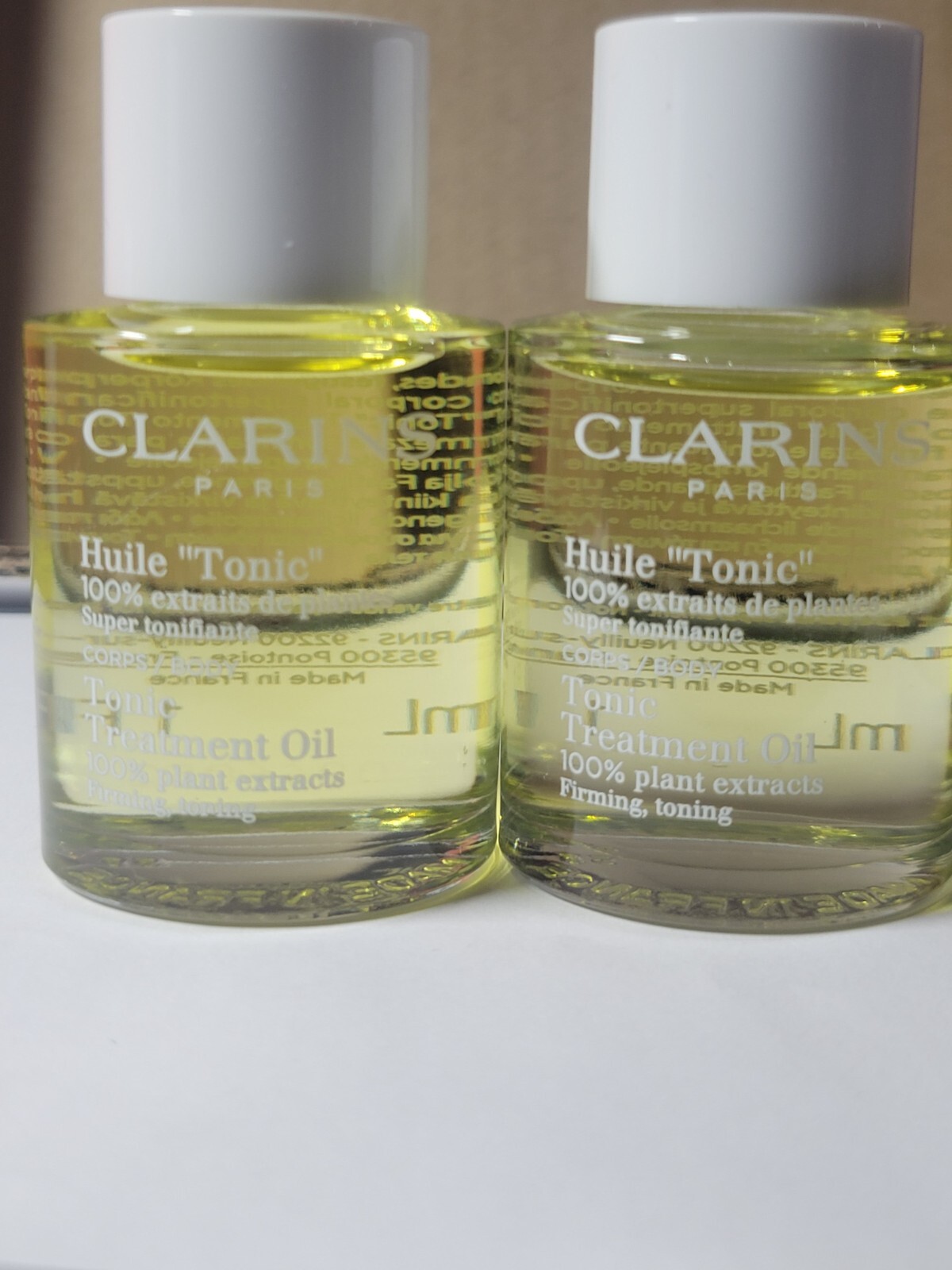 2-PACK CLARINS TONIC TREATMENT OIL, Firming and Toning, 1.0 fl oz / 30ml NWOB
