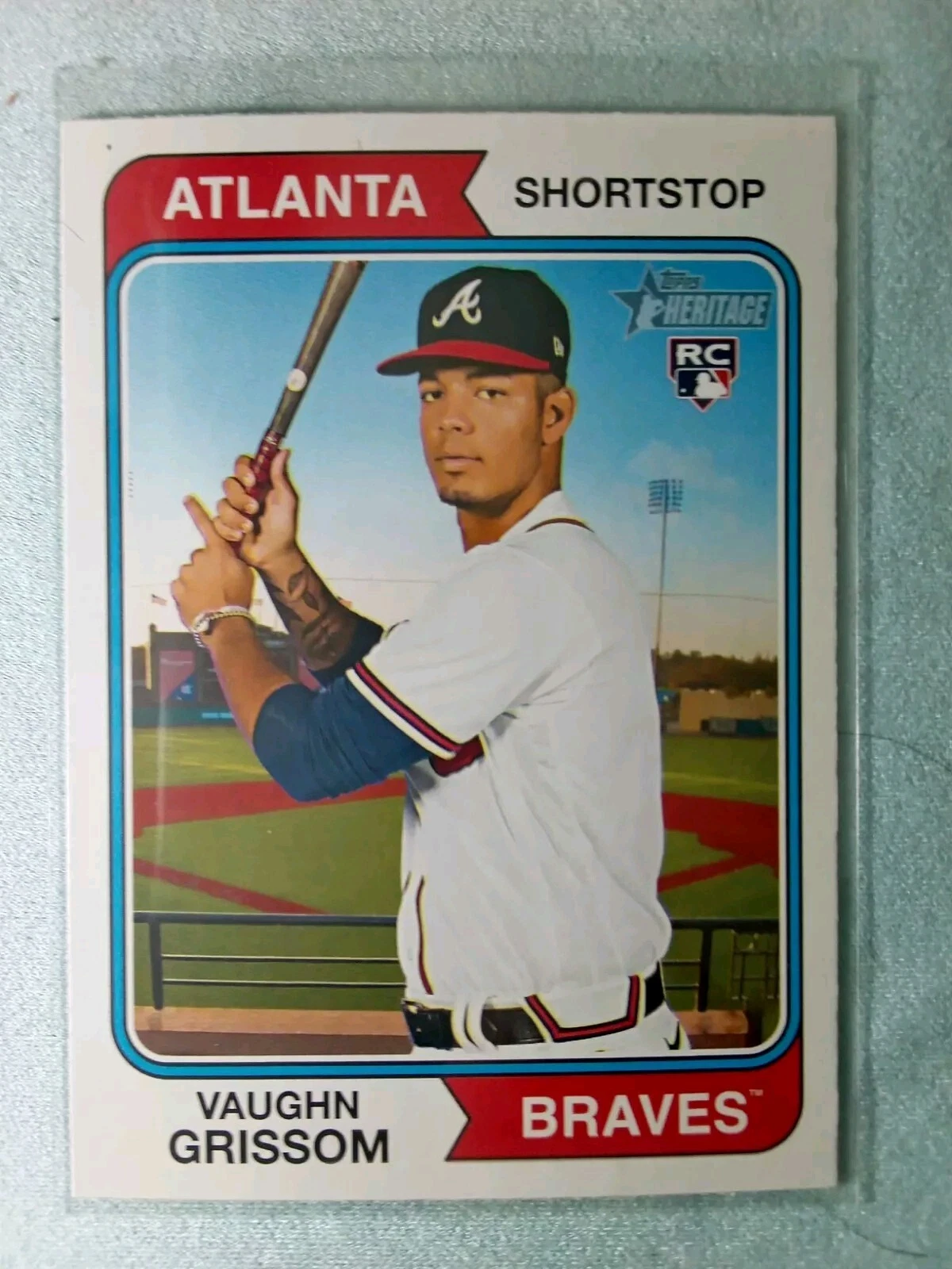 2023 Topps Heritage - #97 Vaughn Grissom (RC) Atlanta Braves - Bx3