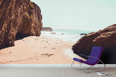 3D Rock Beach Landscape Nature Wallpaper Wall Murals Removable Wallpaper