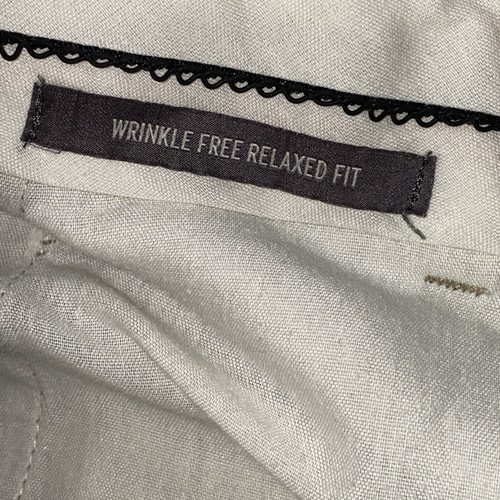 Pantaloni chino Eddie Bauer antirughe relaxed fit davanti piatto taglia 35x34 cachi - Foto 12 di 19