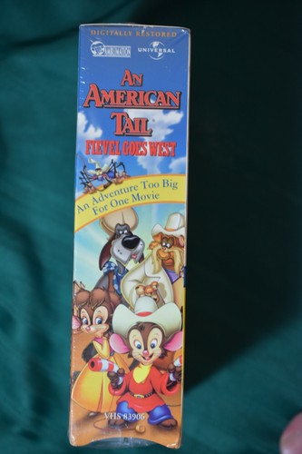 An American Tail 1 & Sequel, Fievel Goes West (VHS, 1986 & 1991) SEALED Box Set - Picture 5 of 7