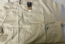 NWT WOMENS/JR GIRLS VICTORIA'S SECRET PINK T-SHIRT-SIZE MEDIUM-LIGHT TAN