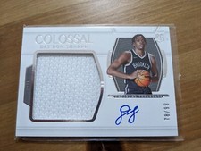 2021-22 National Treasures Colossal Jumbo Jersey Auto Day'Ron Sharpe /99 RC Nets