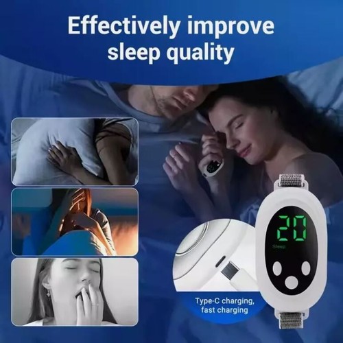Massaggiatore sonno palmare stimolazione impulsi EMS sonno rapido dispositivo portatile aiuto sonno - Foto 8 di 11