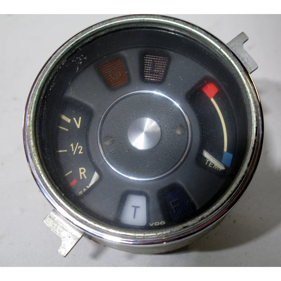 BMW 1968-1974 E9 3.0CS 2800CS Combo de temperatura Combustible Medidor Temperatura Gas Combustible Fabricante de equipo original Foto 4 de 4