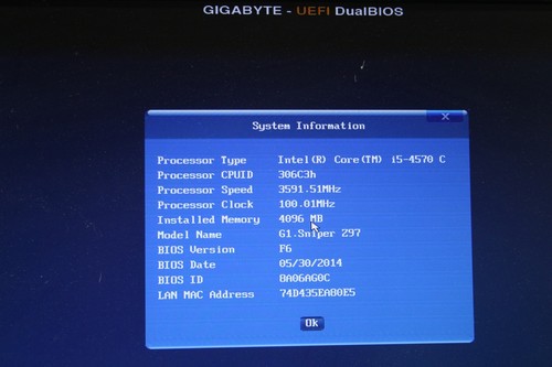 GIGABYTE G1 Sniper Z97 Motherboard Intel i5 3,5 GHZ - Bild 7 von 9