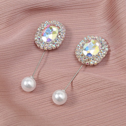 2pcs Women Hijab Pearl Pins Scarf Safety Clip Pins Muslim Headscarf Pins Brooch - Picture 29 of 40