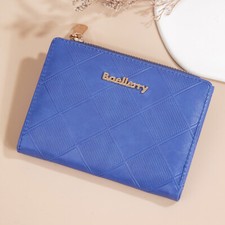 Womens Leather Credit Card Holder Wallet RFID Blocking Clutch Wallet Zip Handbag