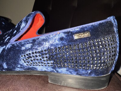 TAYNO VIPER DRESS NAVY LOAFERS WITH CRYSTALS size 8 | eBay display picture 3