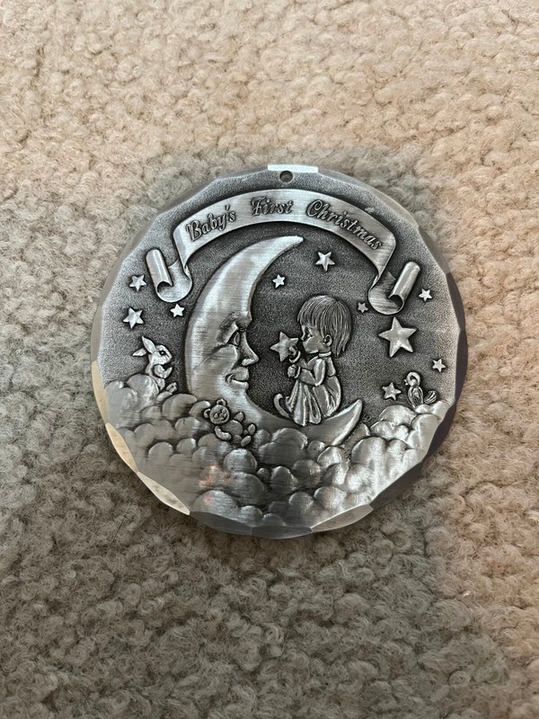 Wendell August Forge Baby's First Christmas Ornament