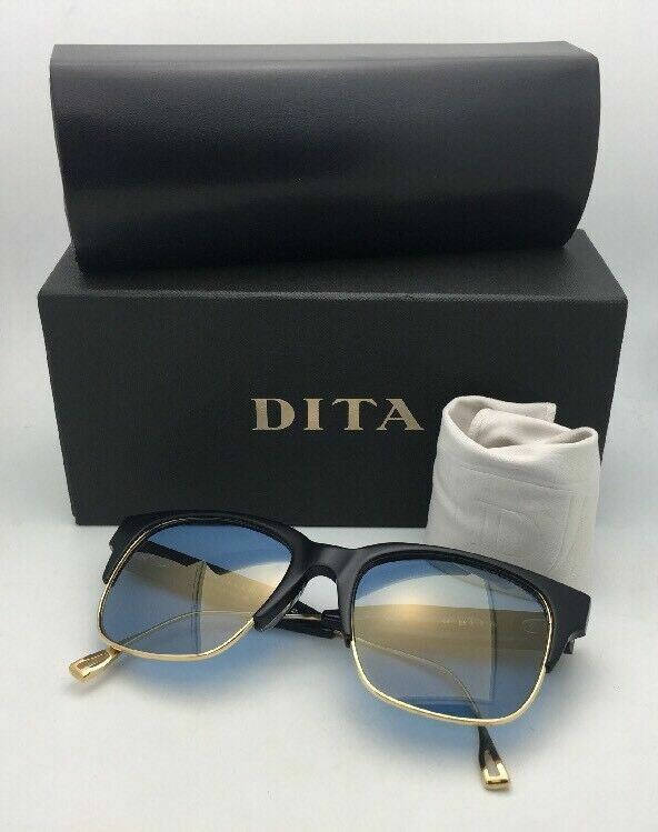 New DITA Sunglasses TRAVELLER 19014-A-BLK-GLD-55 Black