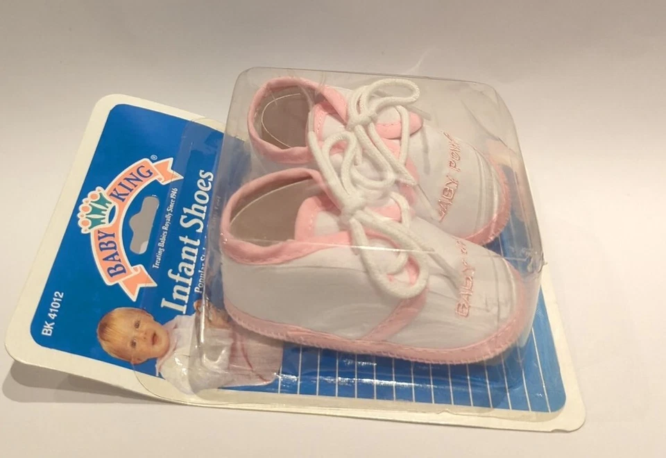 Baby King 婴儿鞋短靴 2001 年女孩复古全新婴儿动力报价粉色 — 第 4/4 张图片