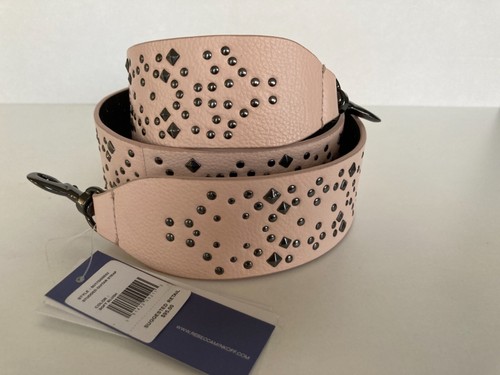 Bolso de Mano Rebecca Minkoff Guitarra Multi Tachonado Correa para el Hombro Rubor Suave - Nuevo con Etiquetas - Imagen 3 de 9