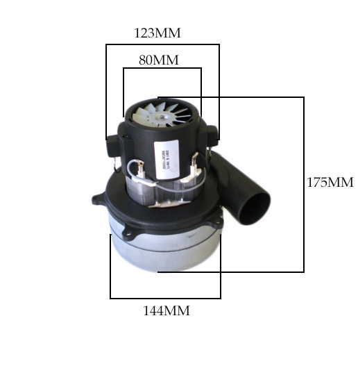 MOTORE ASPIRATORE BISTADIO 1000 W TANGENZIALE INDUSTRIALE ASPIRAPOLVERE 11ME08