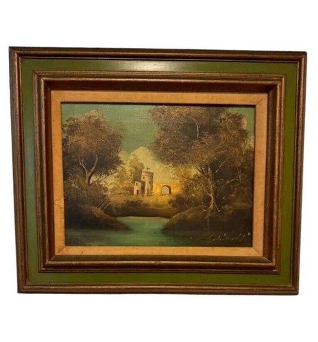 Vintage Oil on Canvas Landscape, Signed “Schindler”