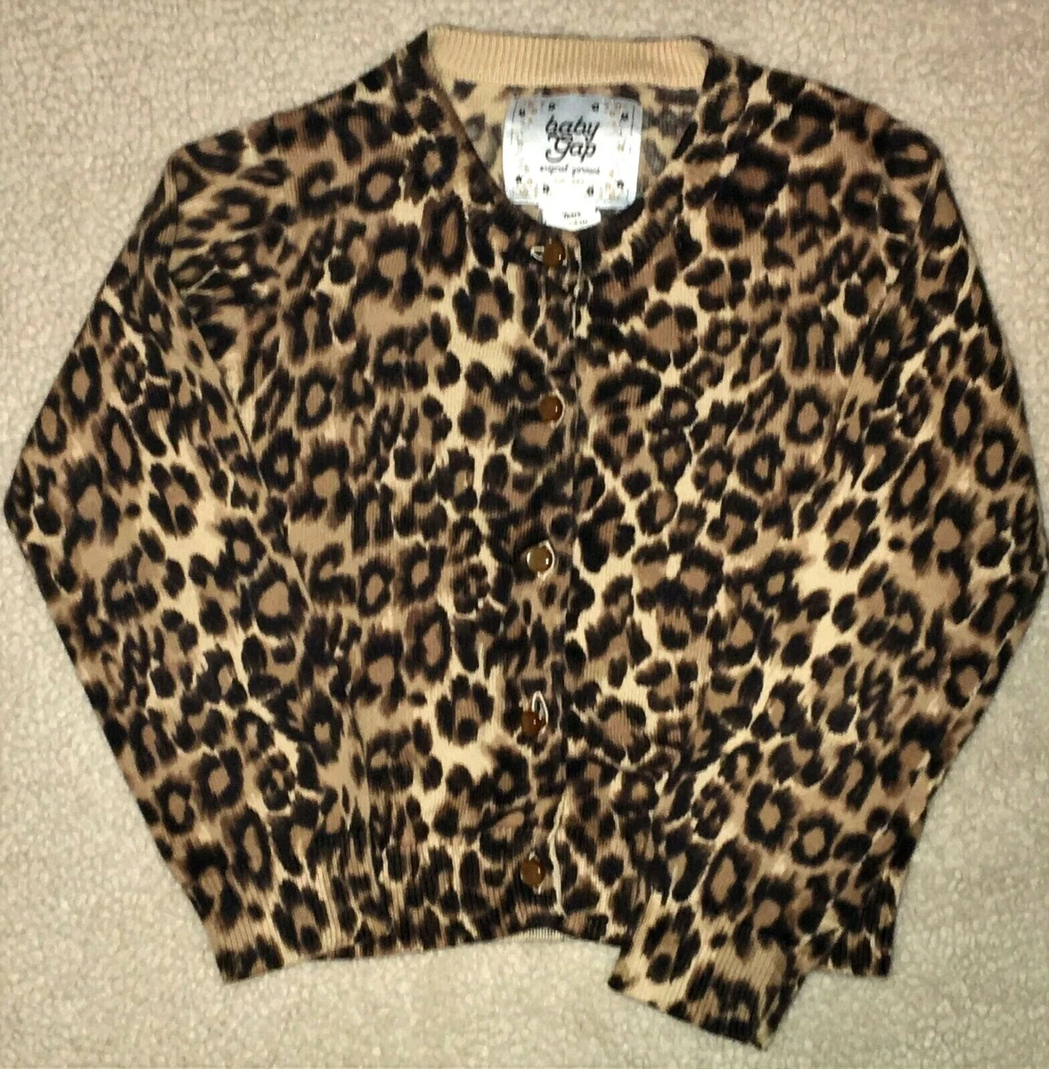 Gap leopard cardigan deals