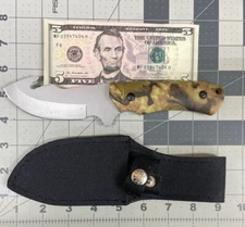 210811HK 8.25” Camo Guthook Skinner Hunting Knife w/Sheath