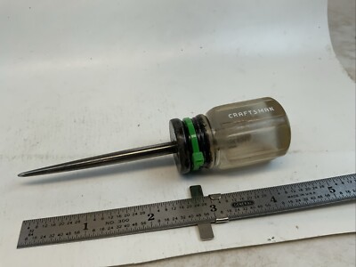 Craftsman 41028, Scratch Awl, 4-5/8in., WF Series, USA - Green Tag