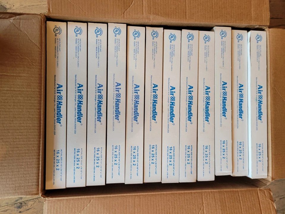 AIR HANDLER 6B950 Pleated Air Filter,16x25x2,MERV 8 6B950 Free Ship Lower 48 - Image 2 of 4